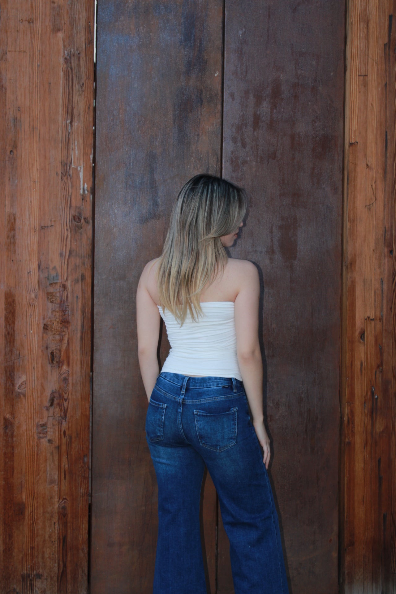 Top strap less blanco #10982