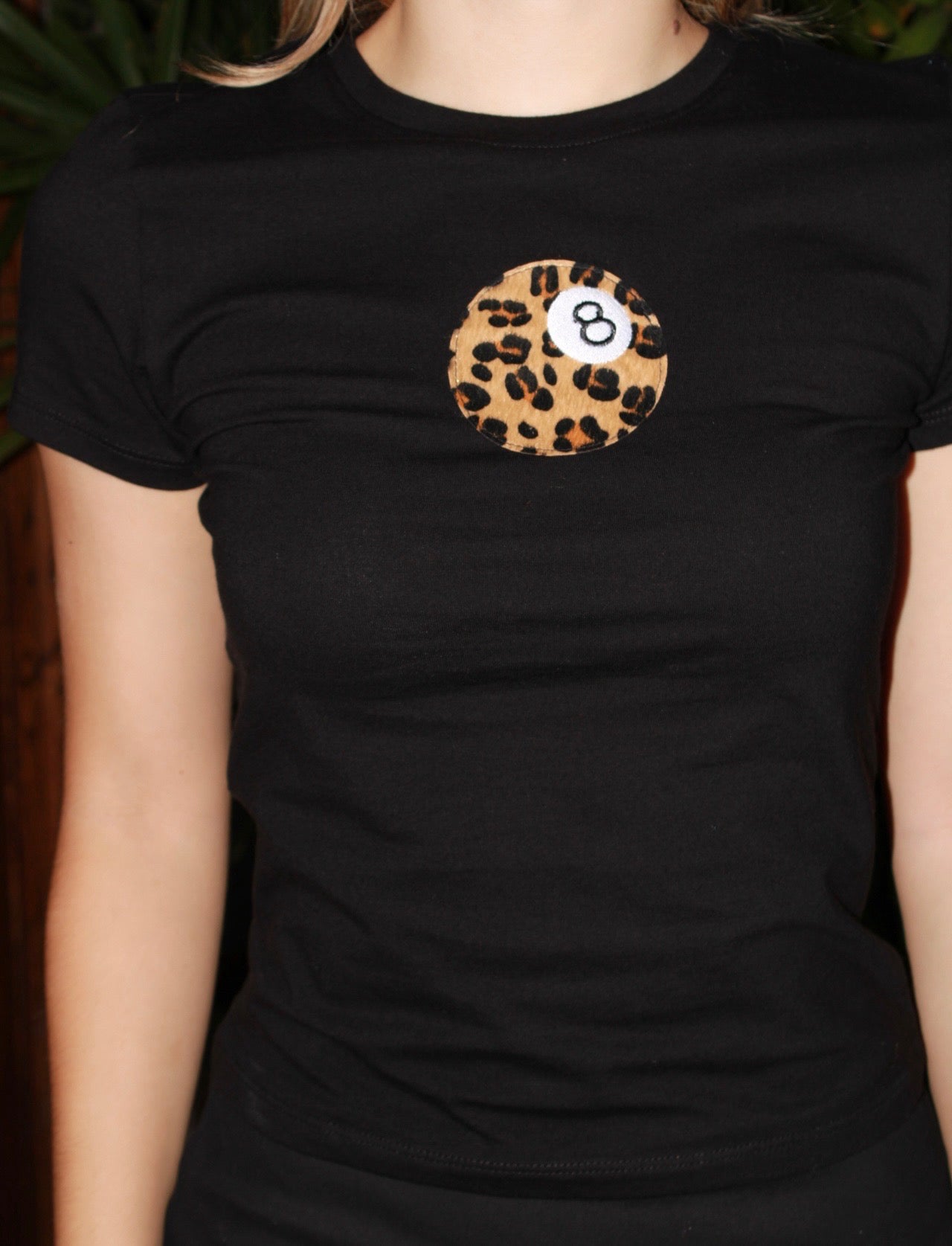 Camiseta negra c bola de billar #11489