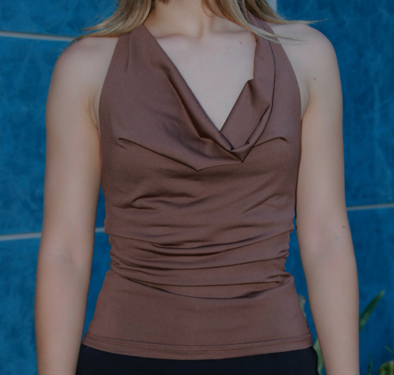 Blusa café # 11400