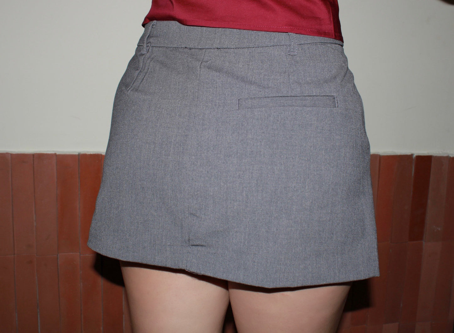 Minifalda gris #11411