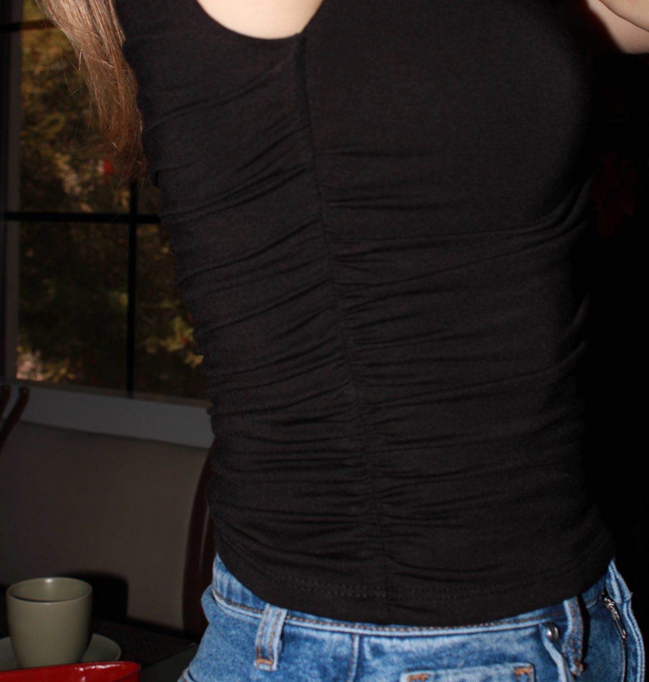 Blusa negra, Off Shoulder #11399