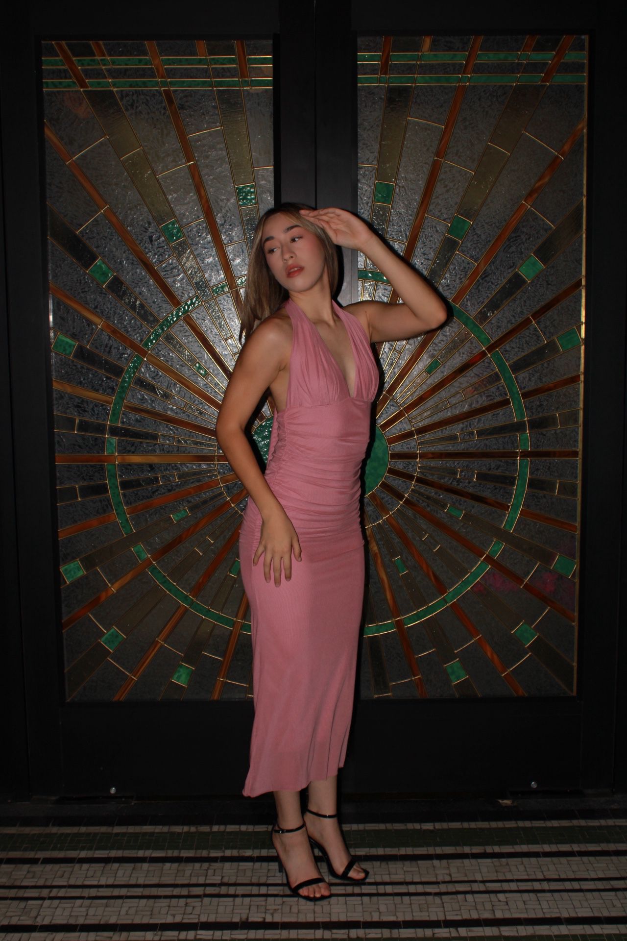 Vestido, rosa, pastel. #11394