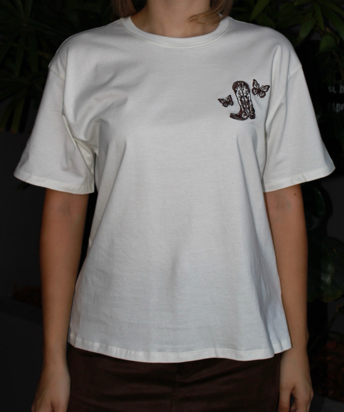 Camiseta de bota vaquera #11487