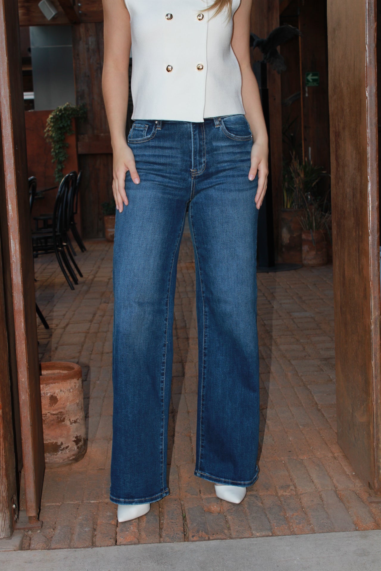 Wide leg jeans #10981