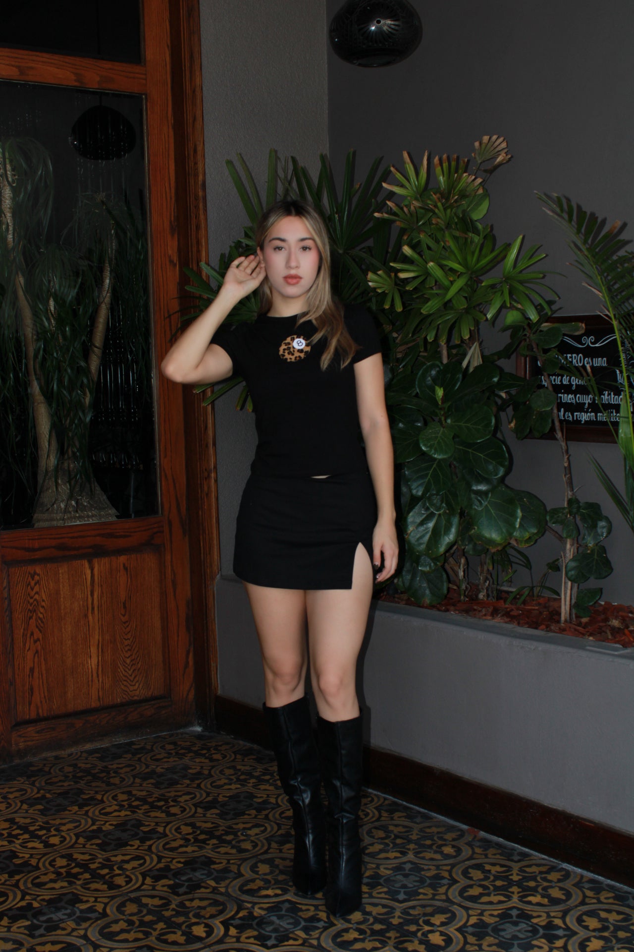 Camiseta negra c bola de billar #11489