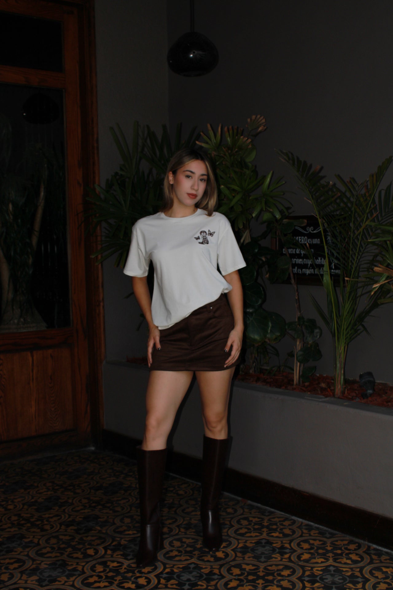 Camiseta de bota vaquera #11487