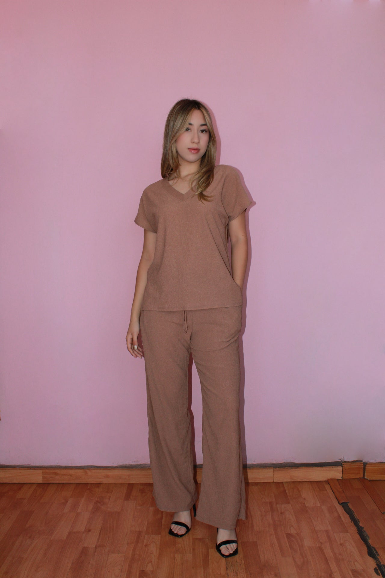 Set color mocha casual #11364