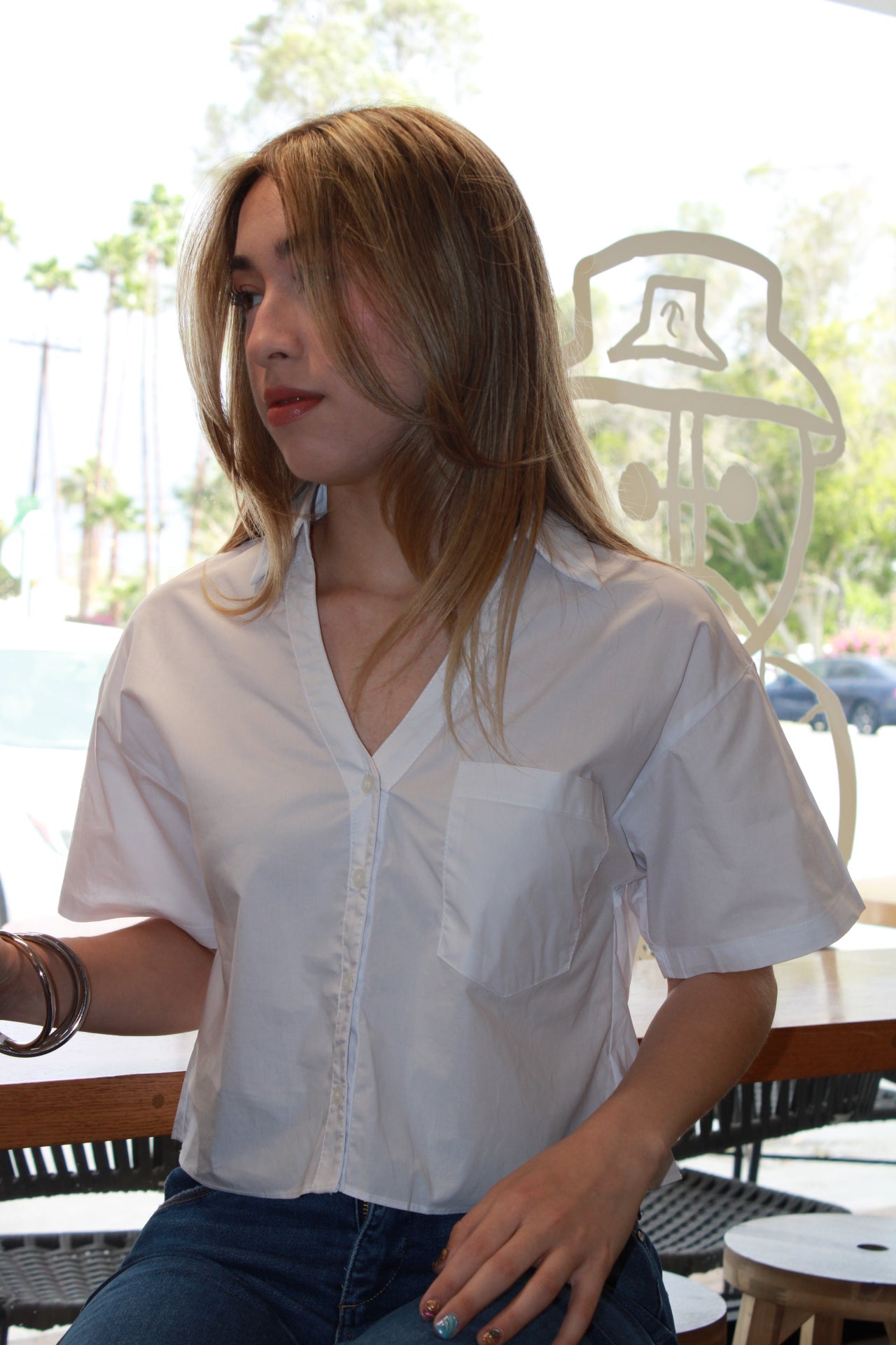 Camisa manga corta blanca #11041