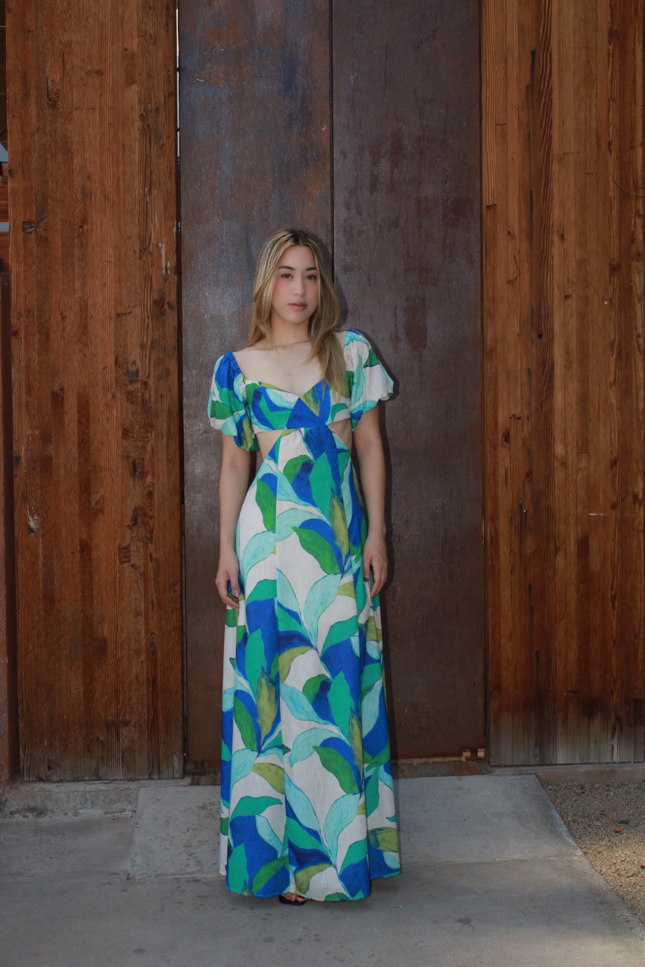 Vestido largo de colores #9909