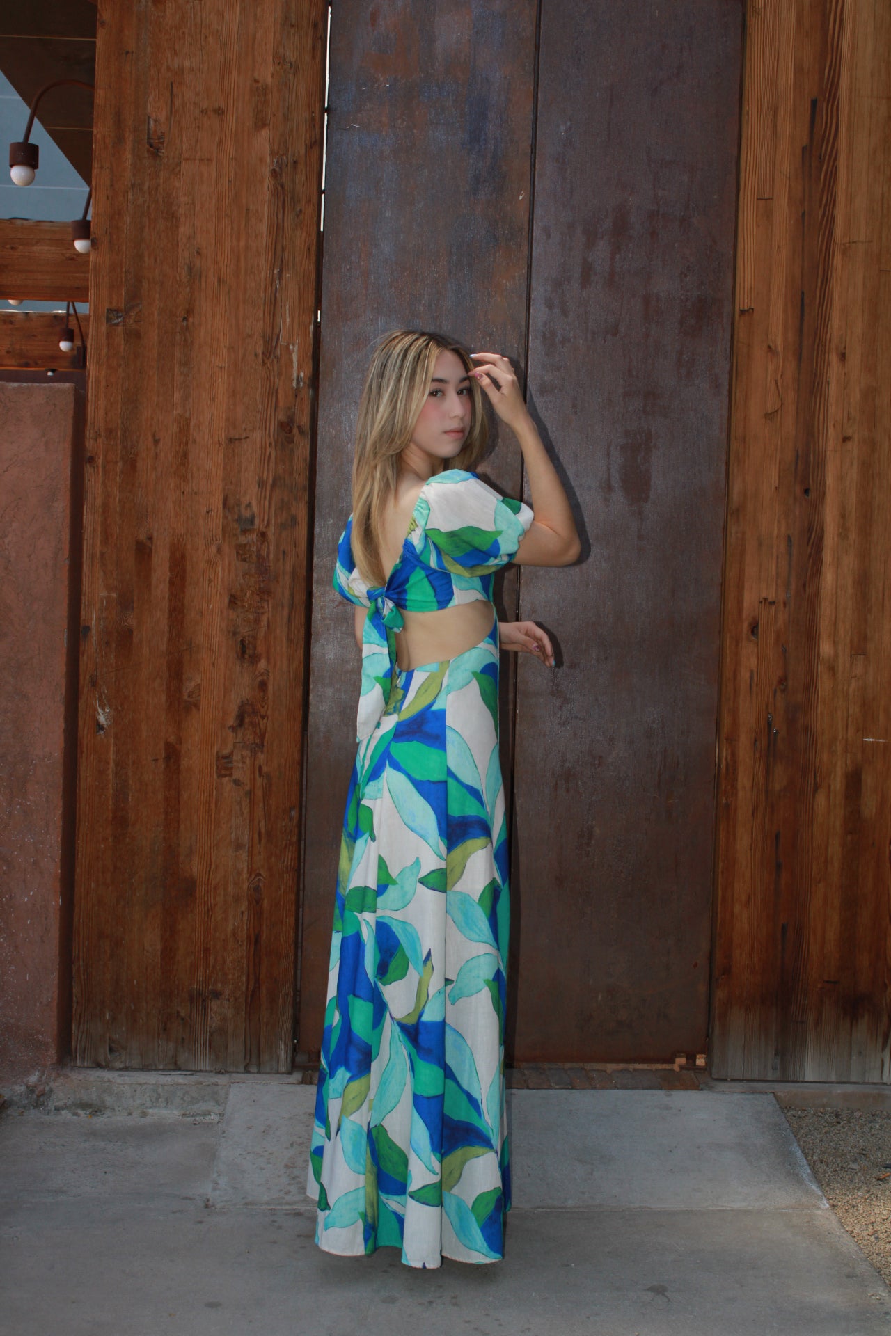 Vestido largo de colores #9909