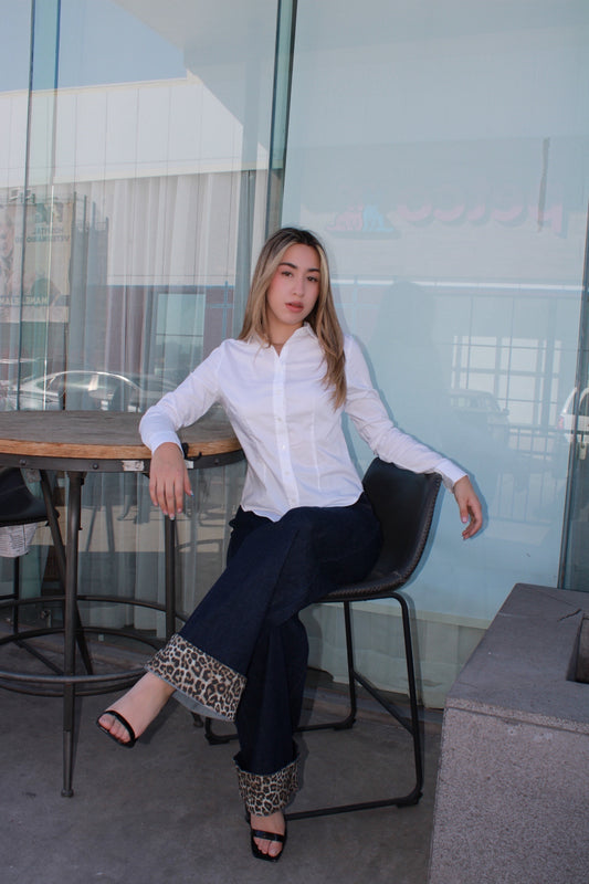 Camisa blanca con pinzas #11505