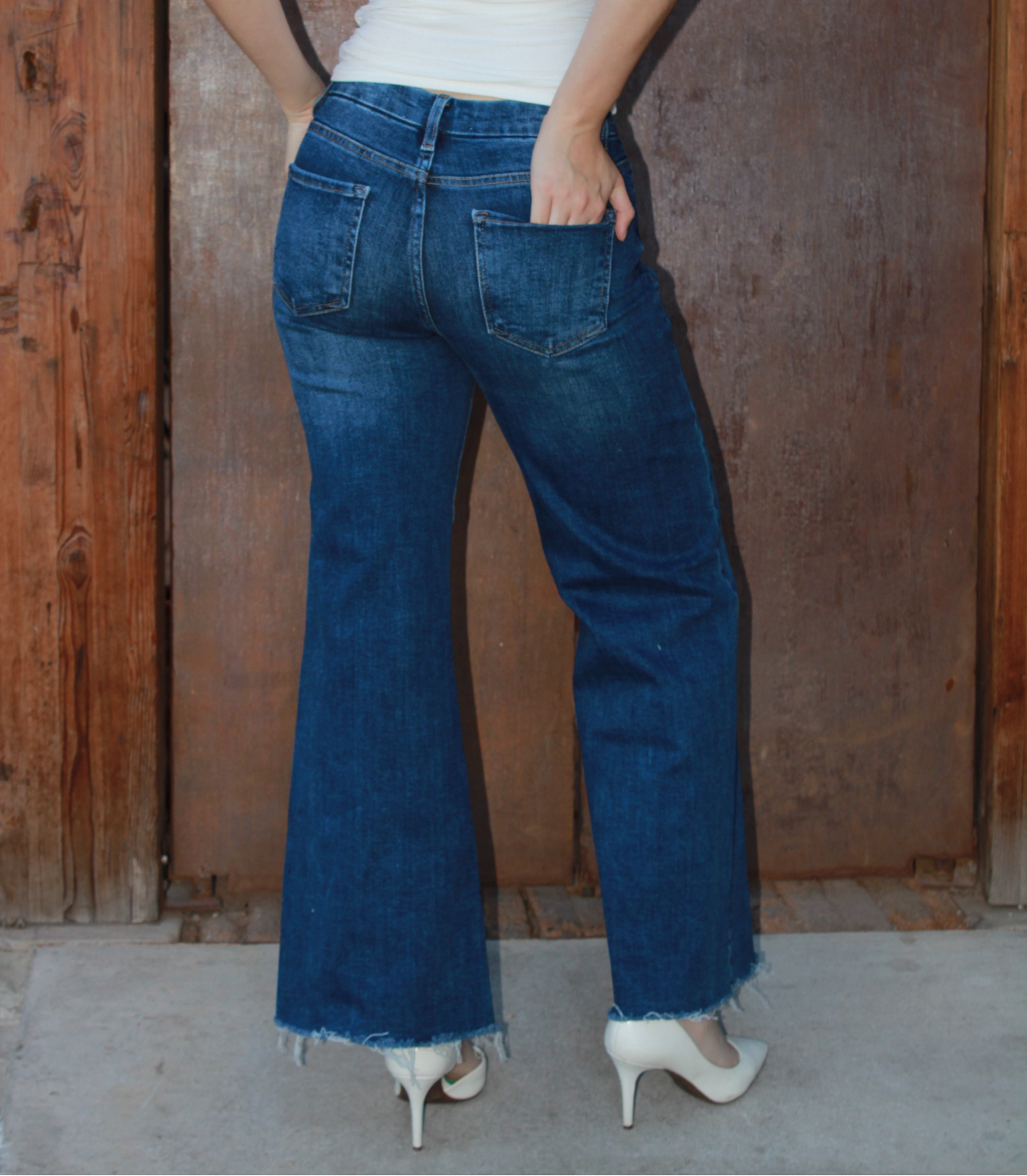 Wide leg jeans #10980