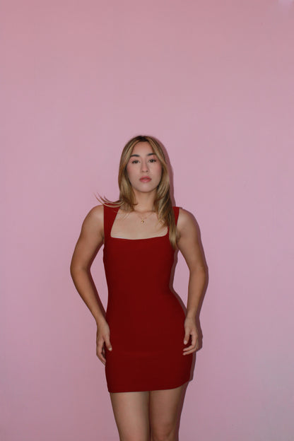 Vestido, guinda, corto￼ #11389