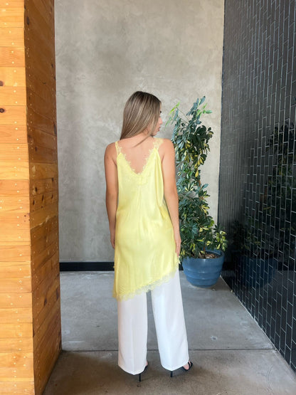 Bluson amarillo con encaje ￼#11818