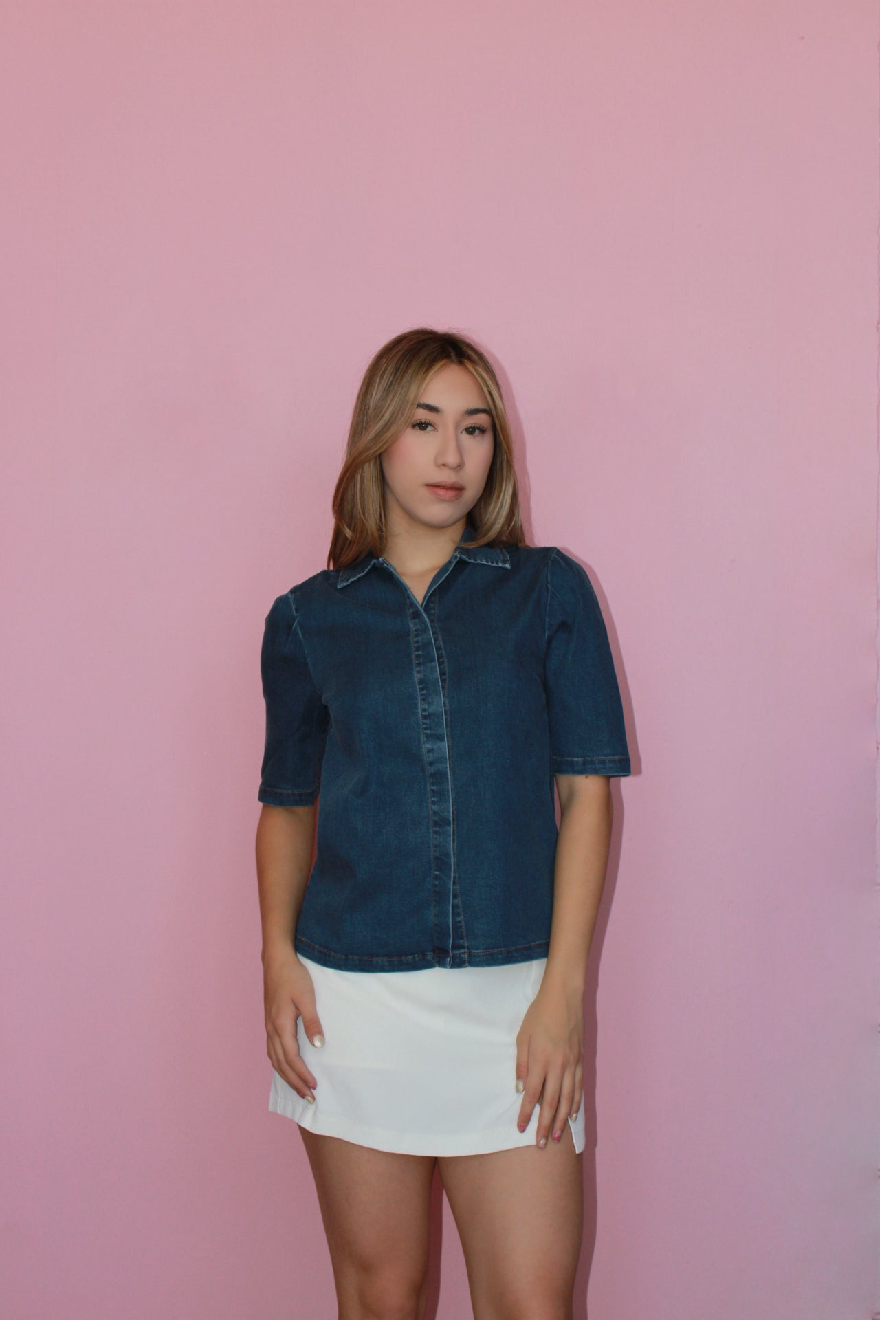 Blusa mezclilla #11361