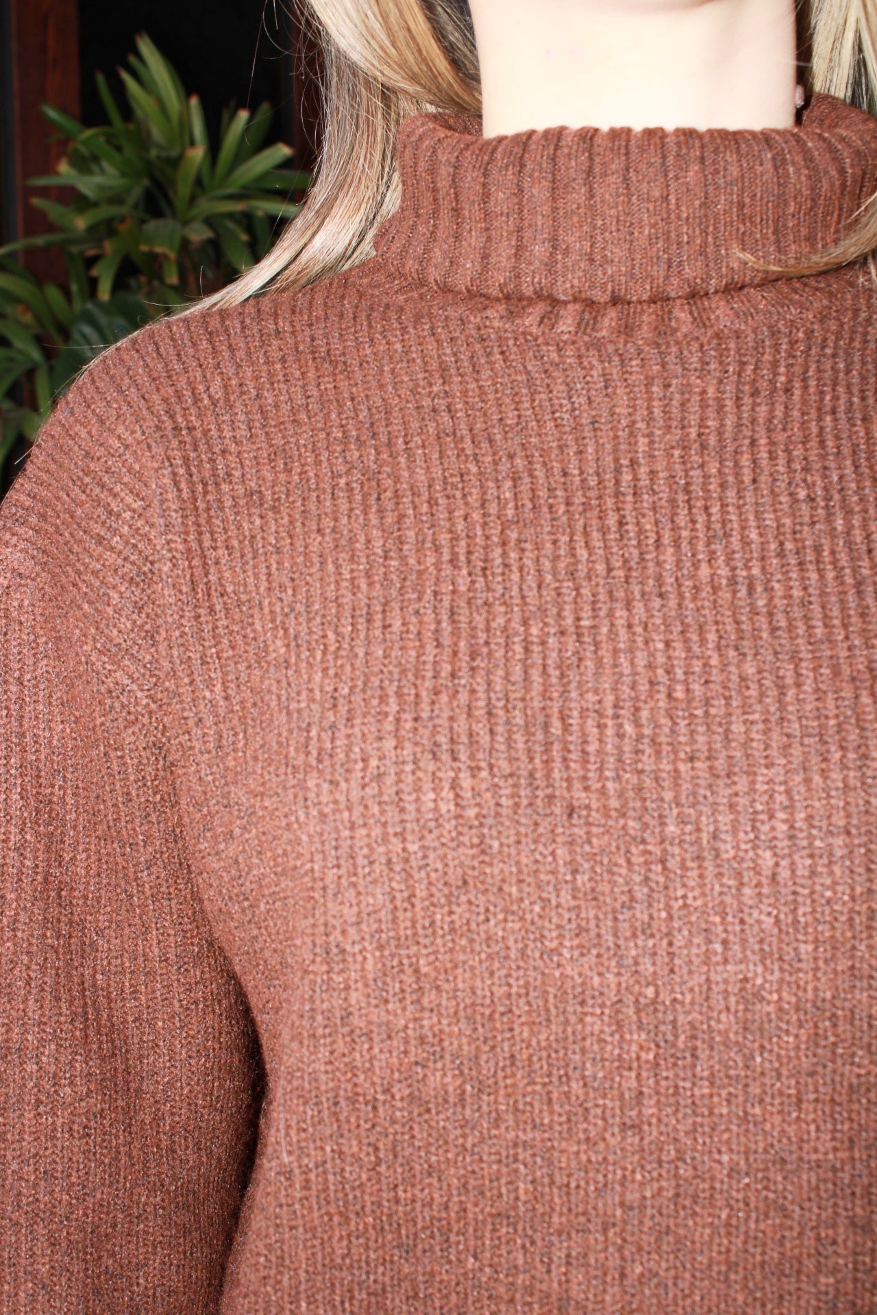 Conjunto de Pans café tejido #11540