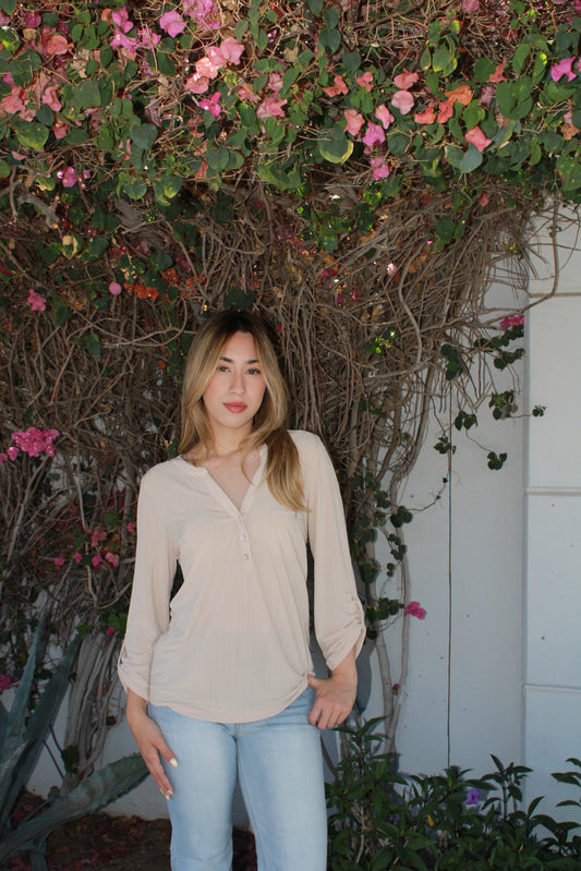 Camisa, beige Plus #11228