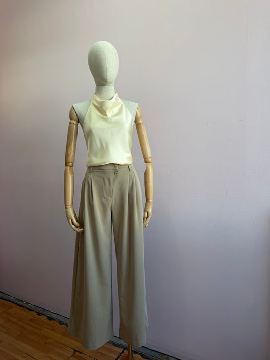 Pantalón de vestir, beige #11958￼