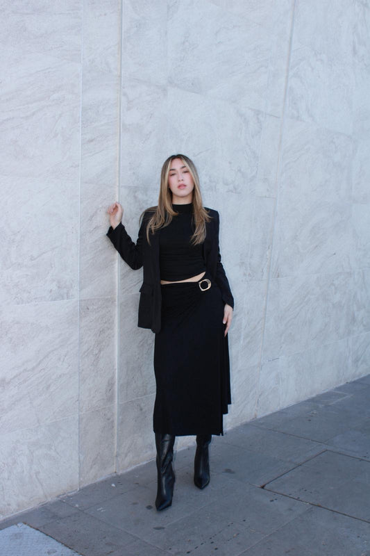 Blazer negro ￼#11580