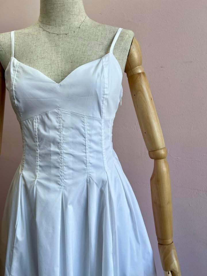 Vestido de tirantes blanco #11939￼