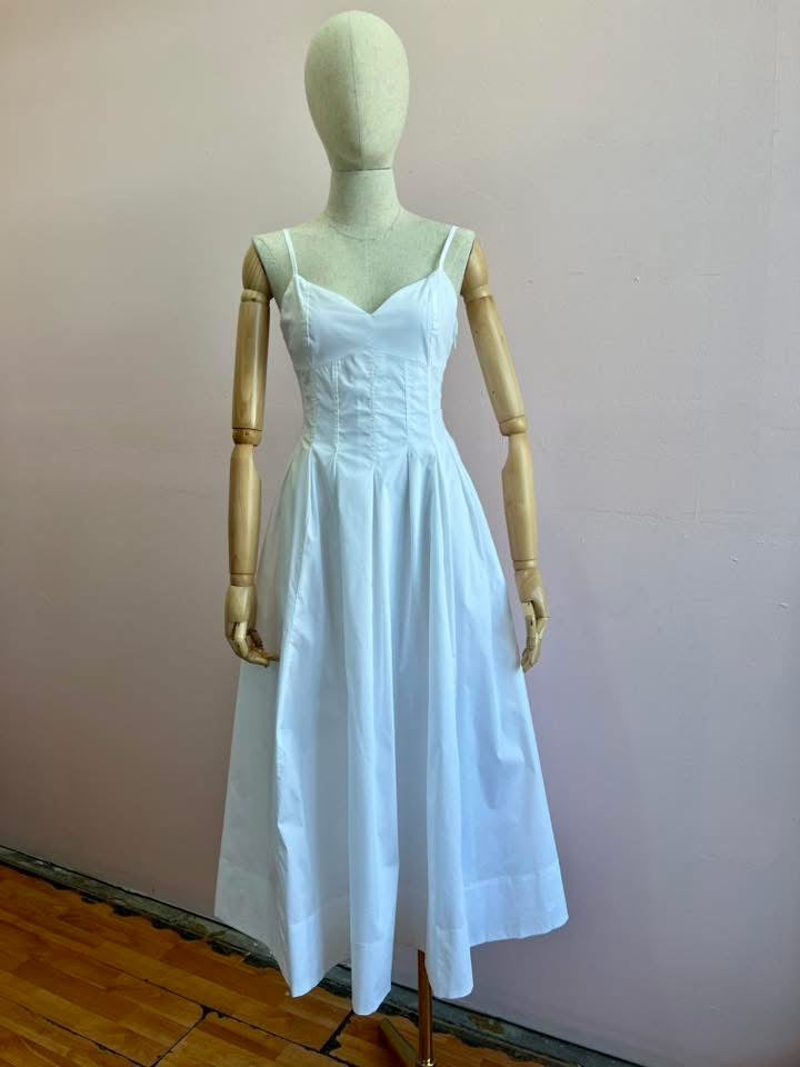 Vestido de tirantes blanco #11939￼