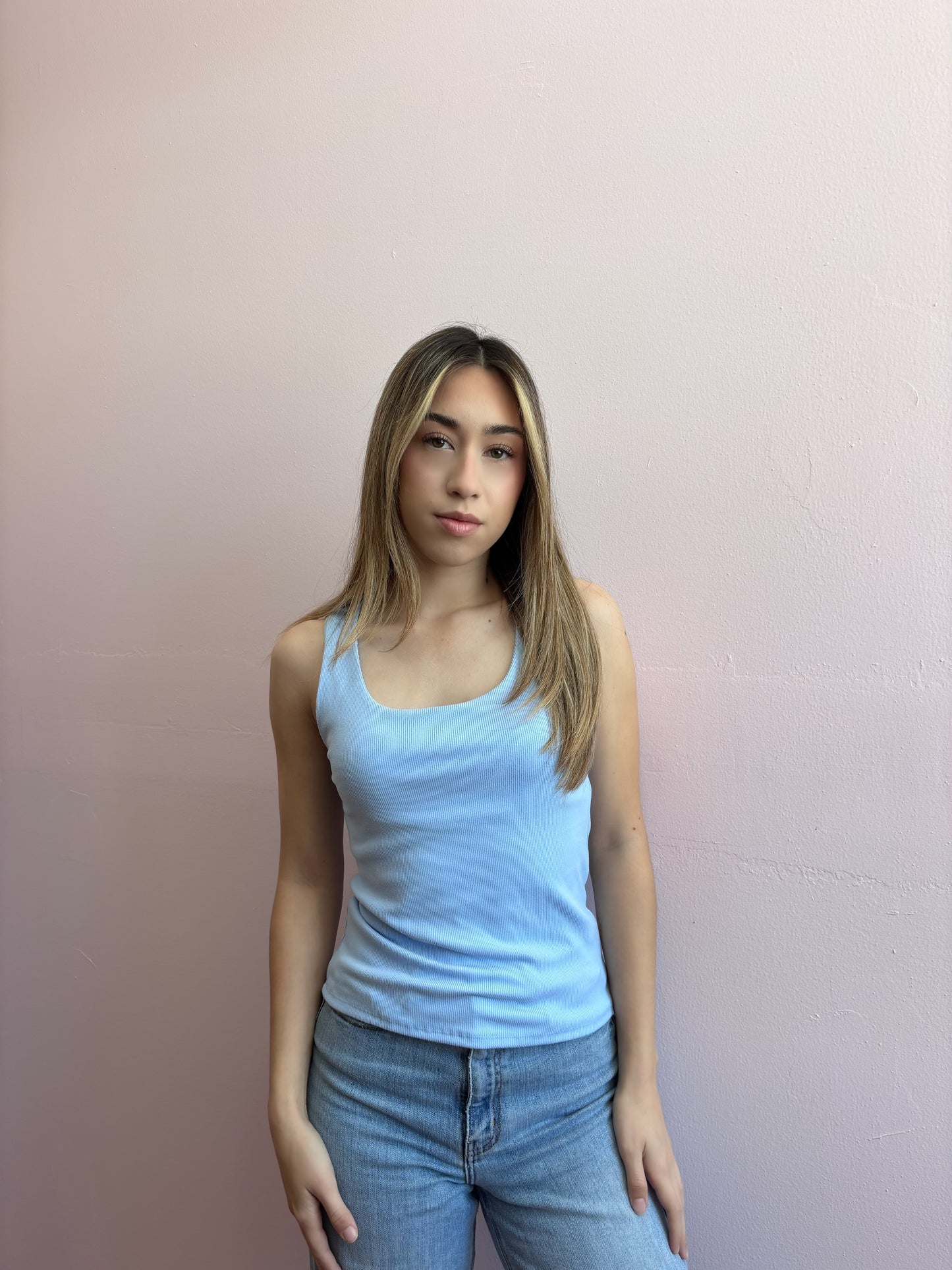 Tank top azul clarito #11877