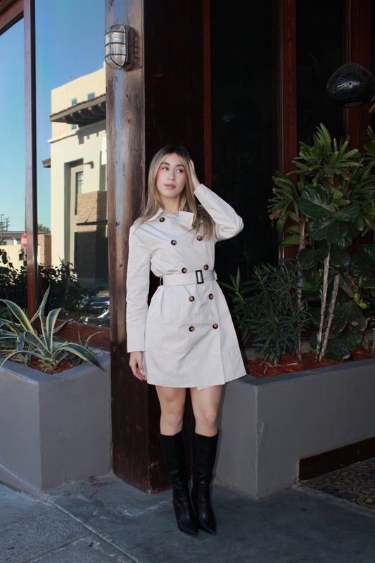 Gabardina crema #11566