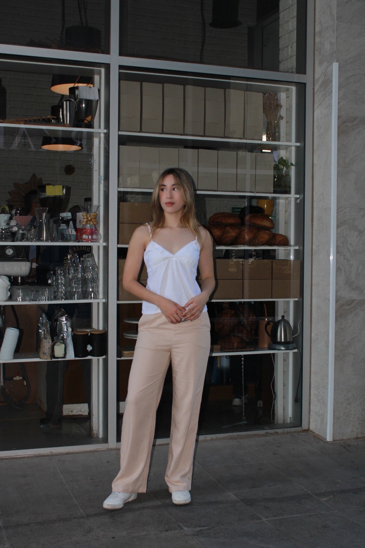 Blusa tirantes c encajito blanca #11107