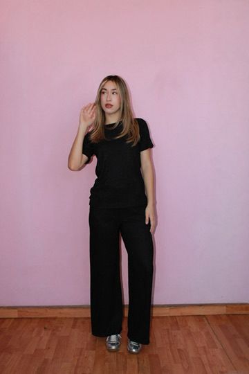 Conjunto negro pantalón/Blusa #10811