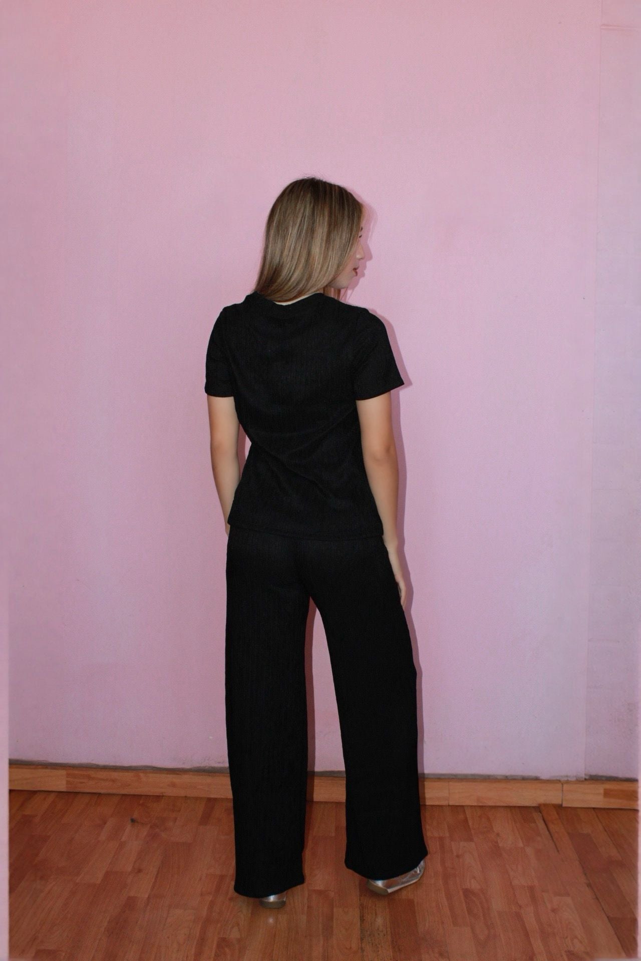 Conjunto negro pantalón/Blusa #10811