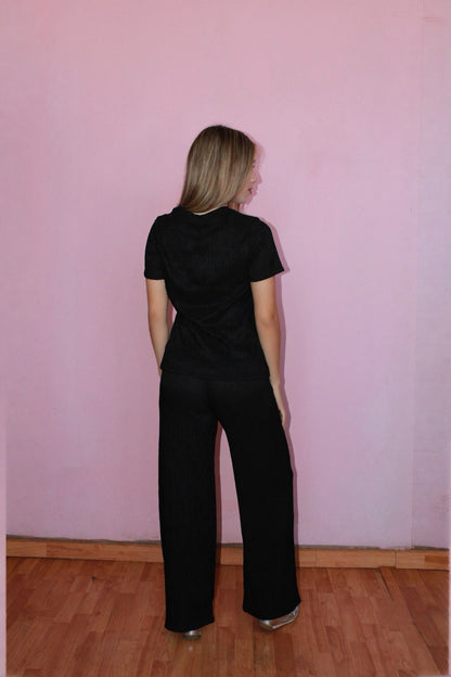 Conjunto negro pantalón/Blusa #10811