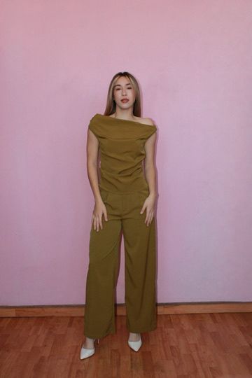 Conjunto verde olivo blusa/Pantalon #11815