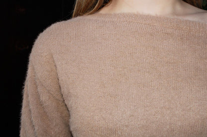 Suéter camel peludito #11627