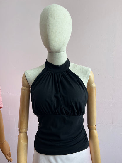 Blusa negra halter #11925￼