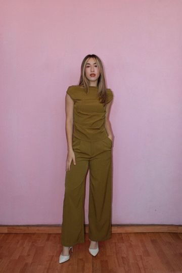 Conjunto verde olivo blusa/Pantalon #11815
