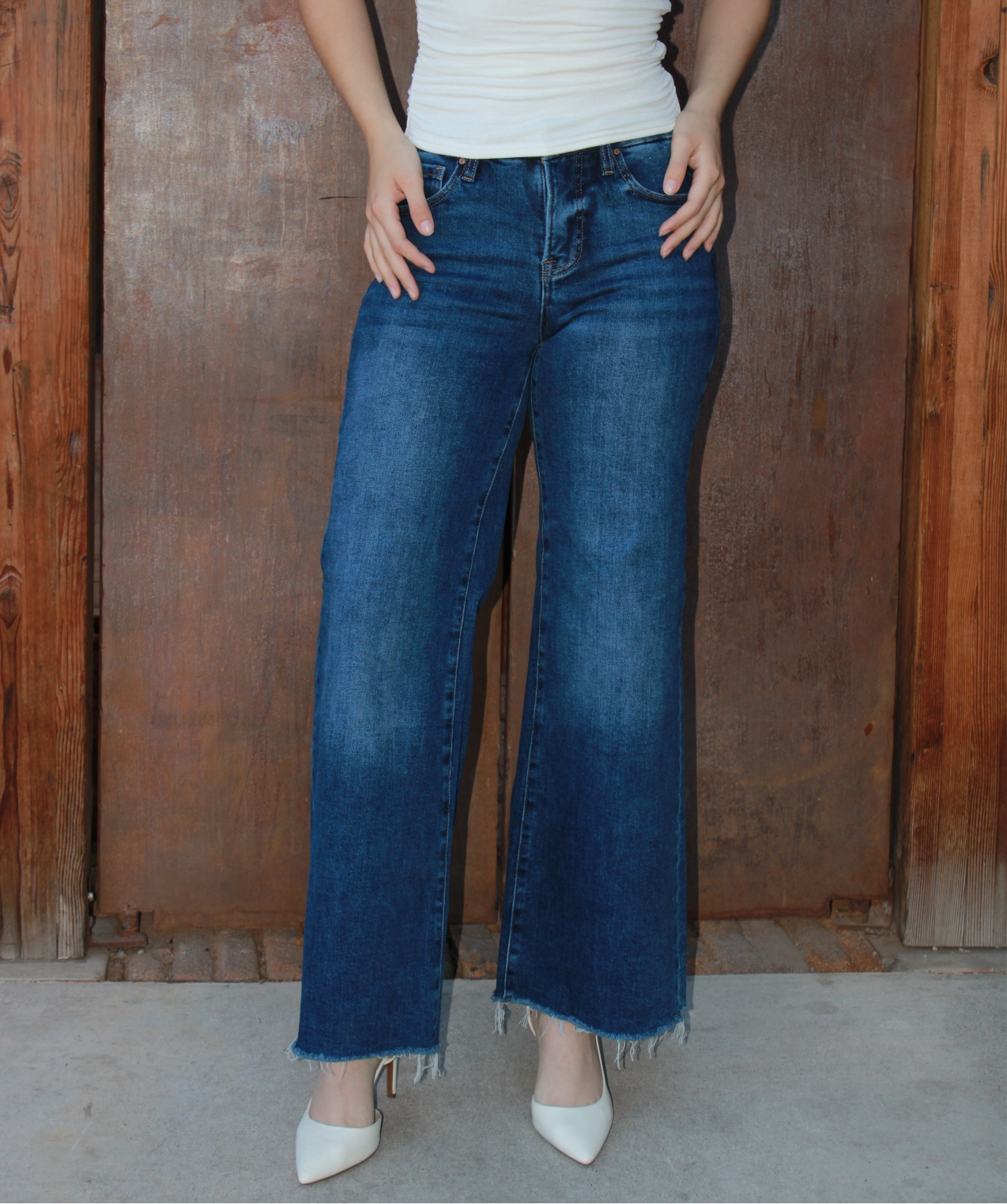Wide leg jeans #10980
