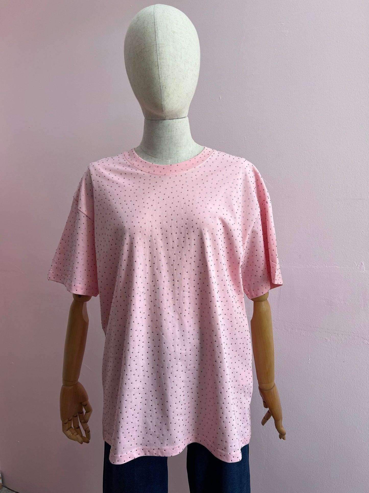 Blusa rosa de brillos #11929￼