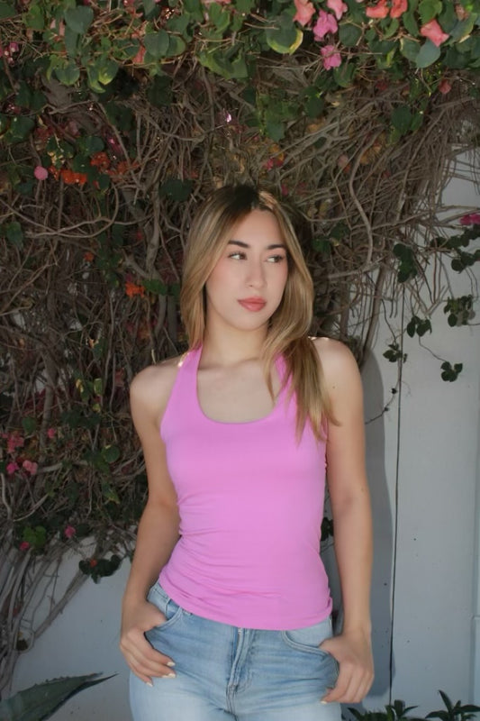 Top Halter rosa #11227