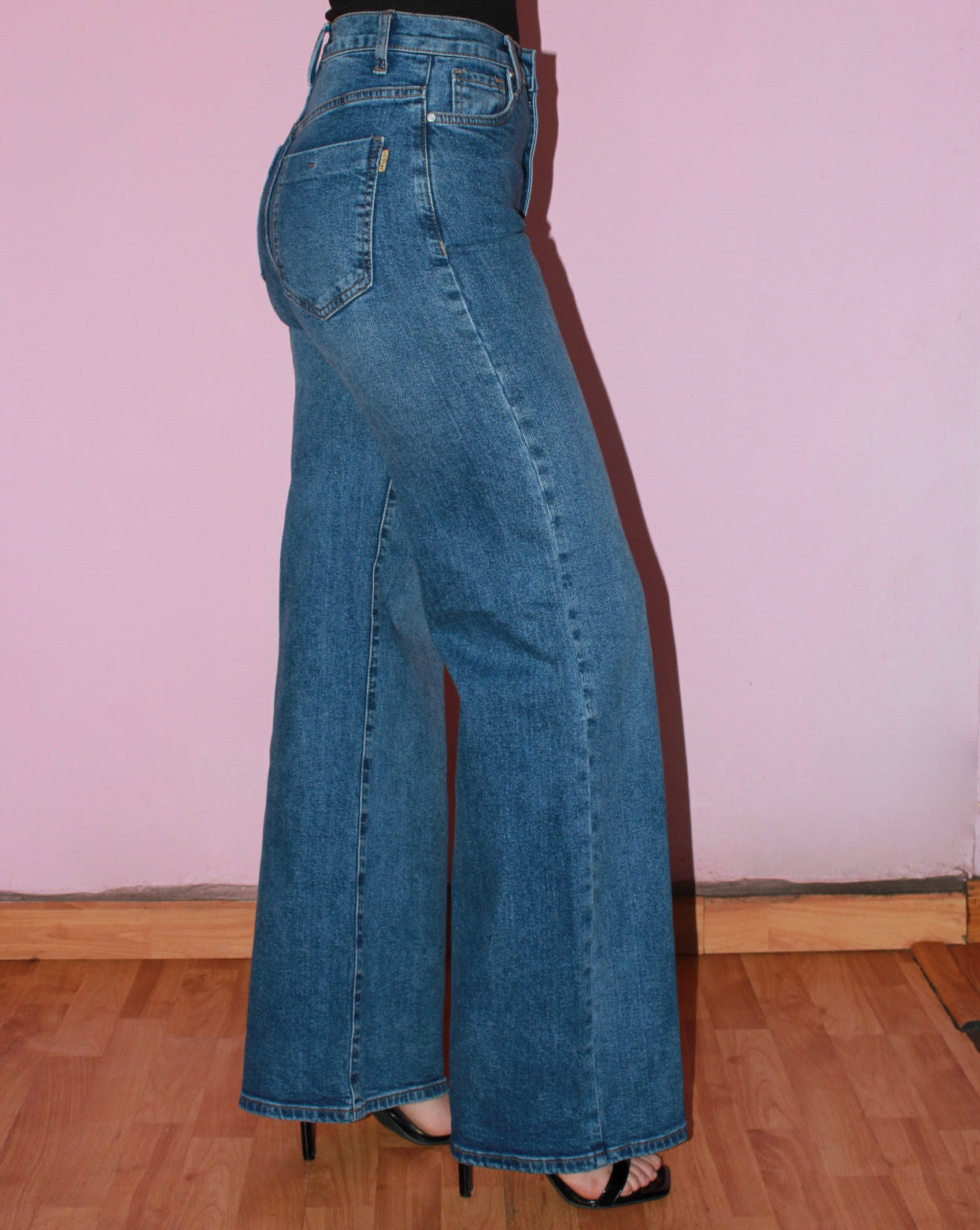 Jeans azul oscuro con bastilla #11347