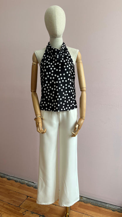Blusa halter polka dots #11937