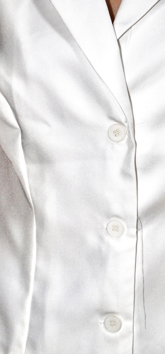 Chaleco blanco con espalda descubierta #11315