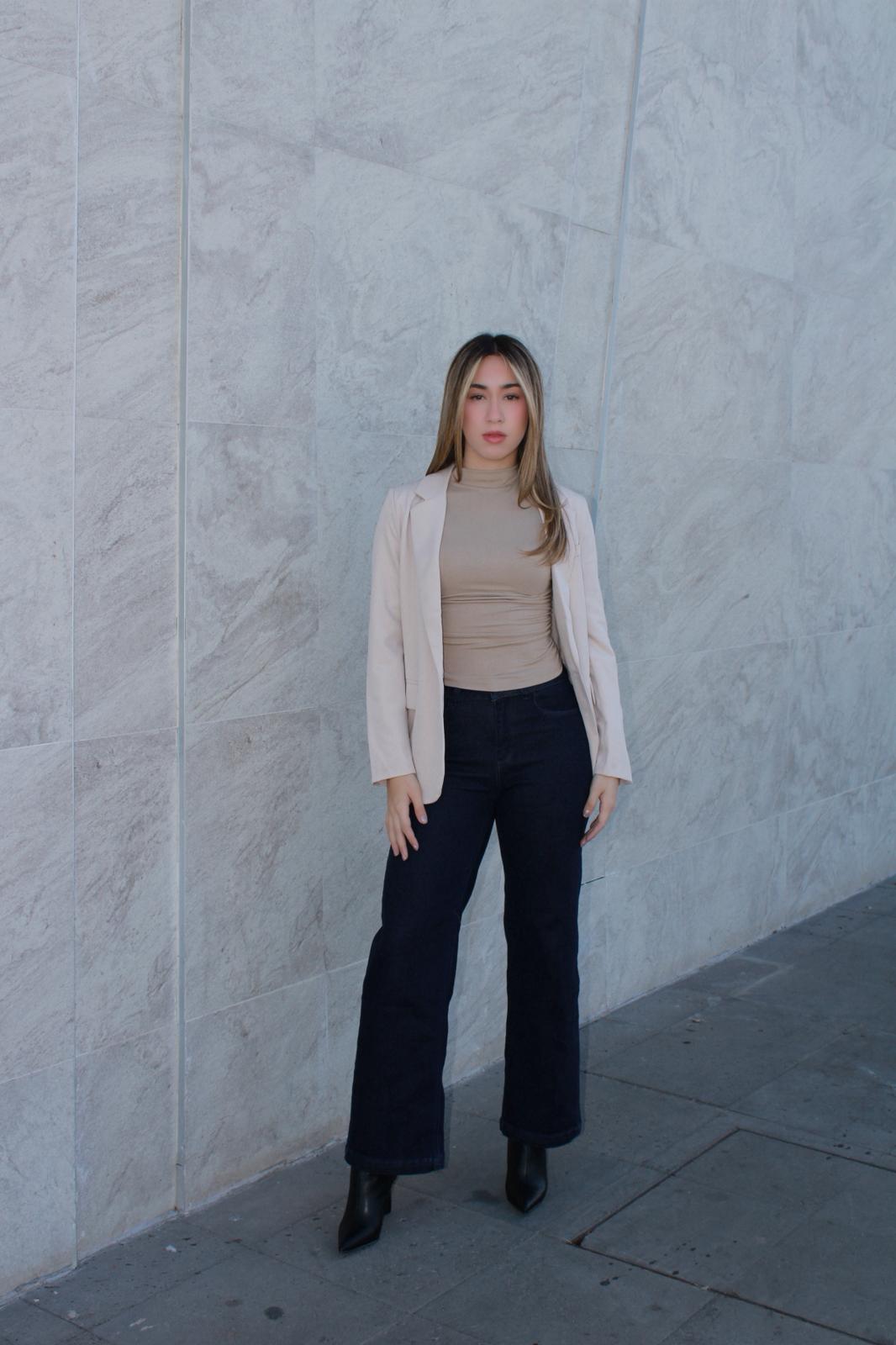 Blazer, beige ￼#11581