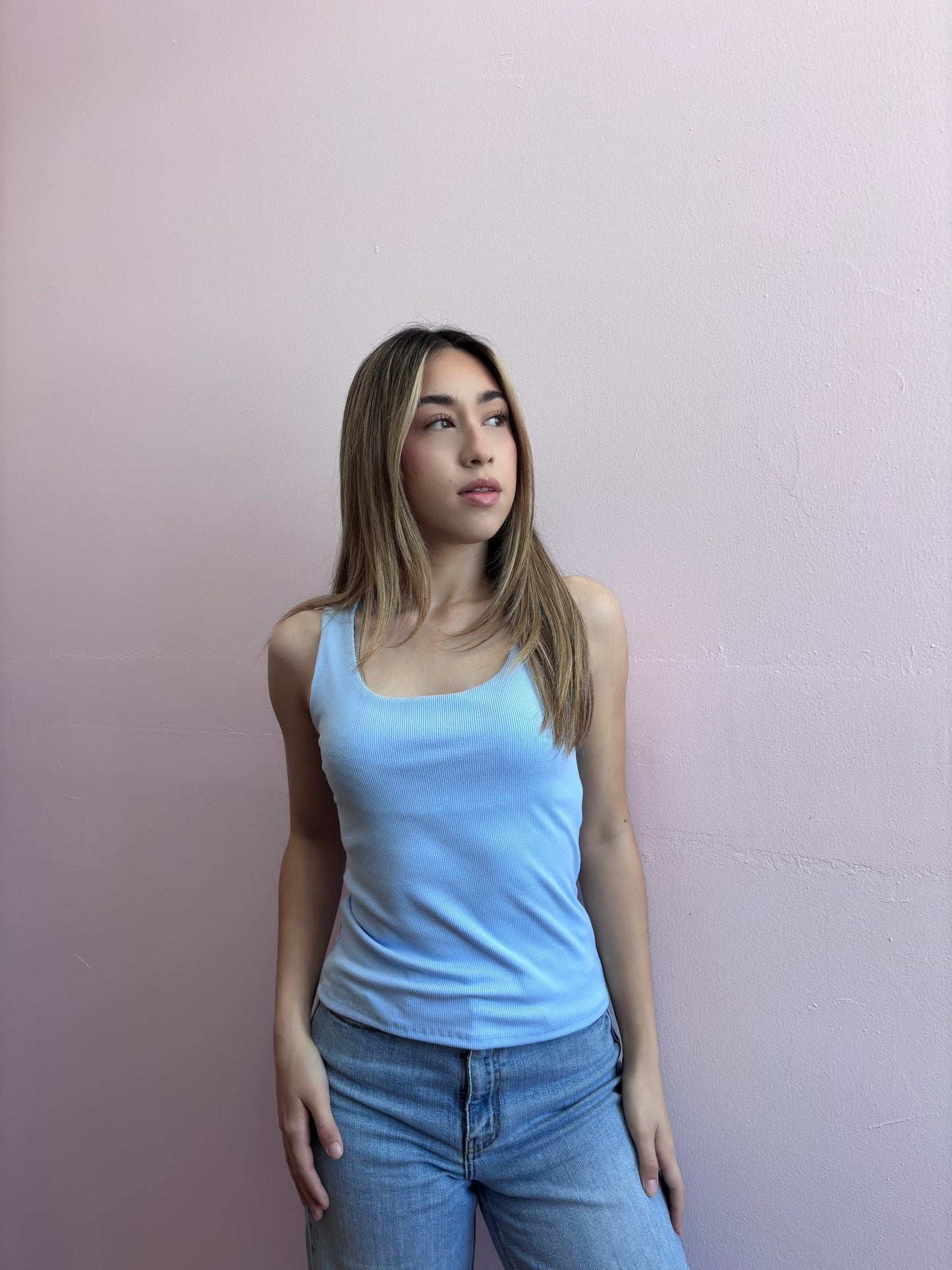 Tank top azul clarito #11877