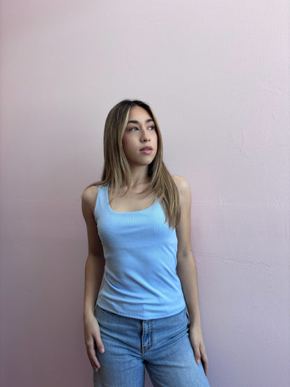 Tank top azul clarito #11877