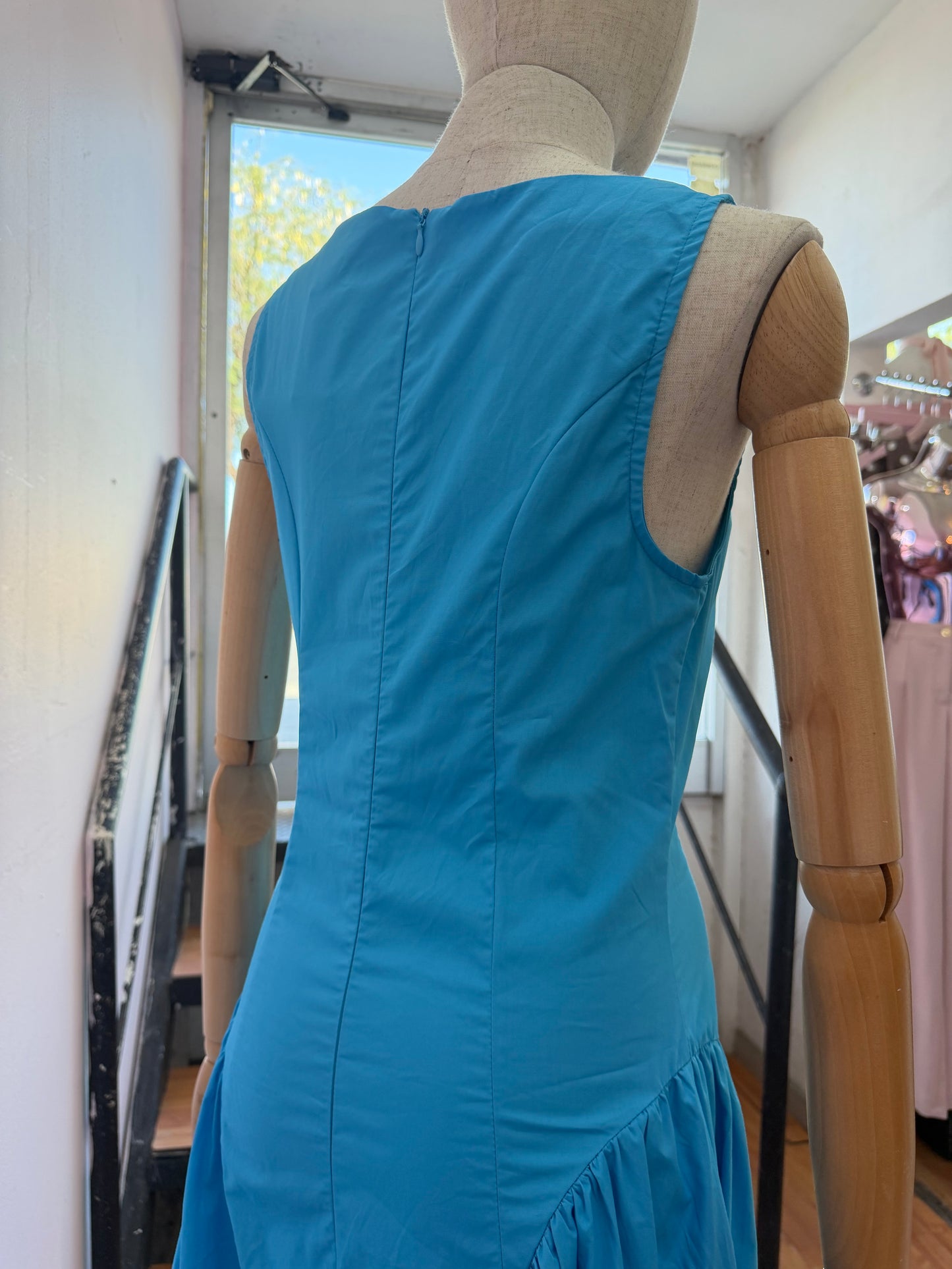 Vestido azul Midi #11859￼
