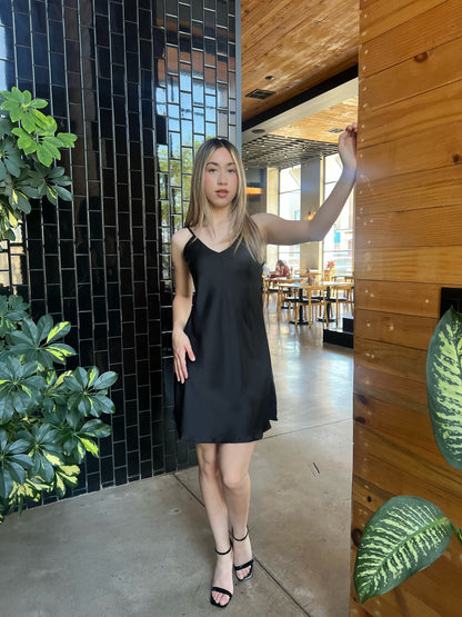 Vestido negro corto #11863￼
