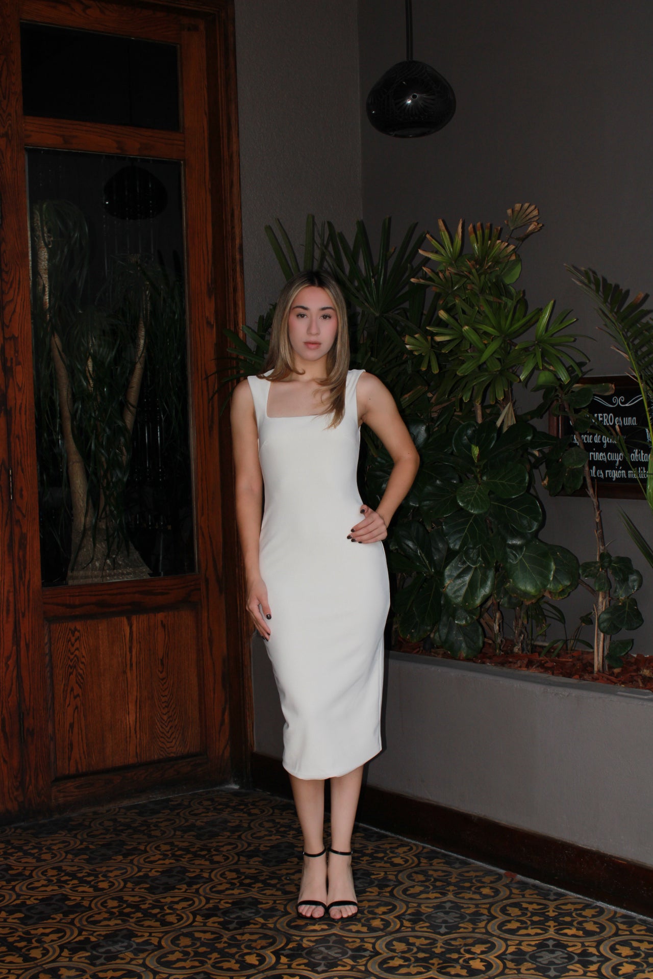 Vestido a perlado MIDI #11481