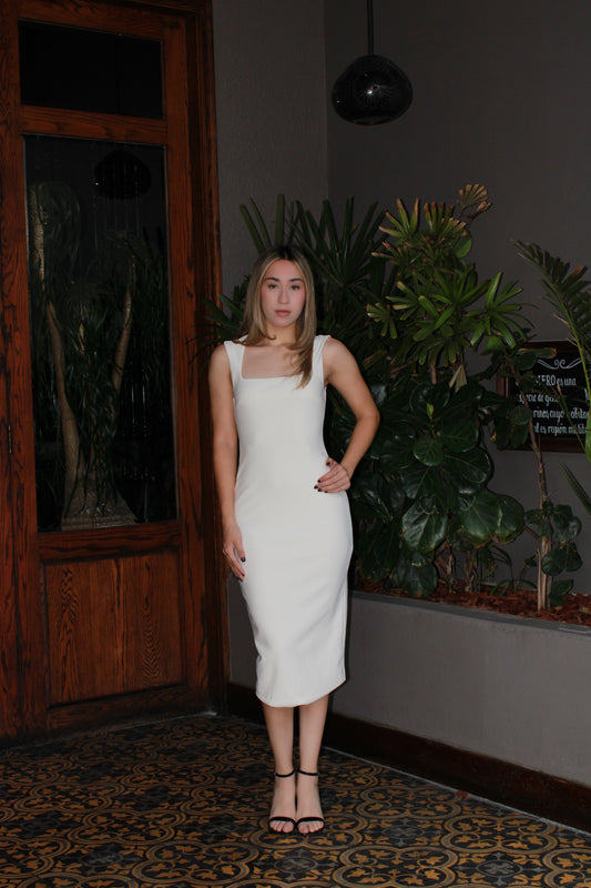 Vestido a perlado MIDI #11481