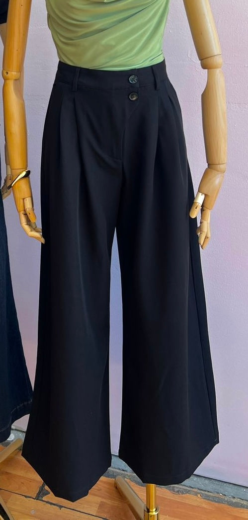 Pantalón de vestir negro #11947￼