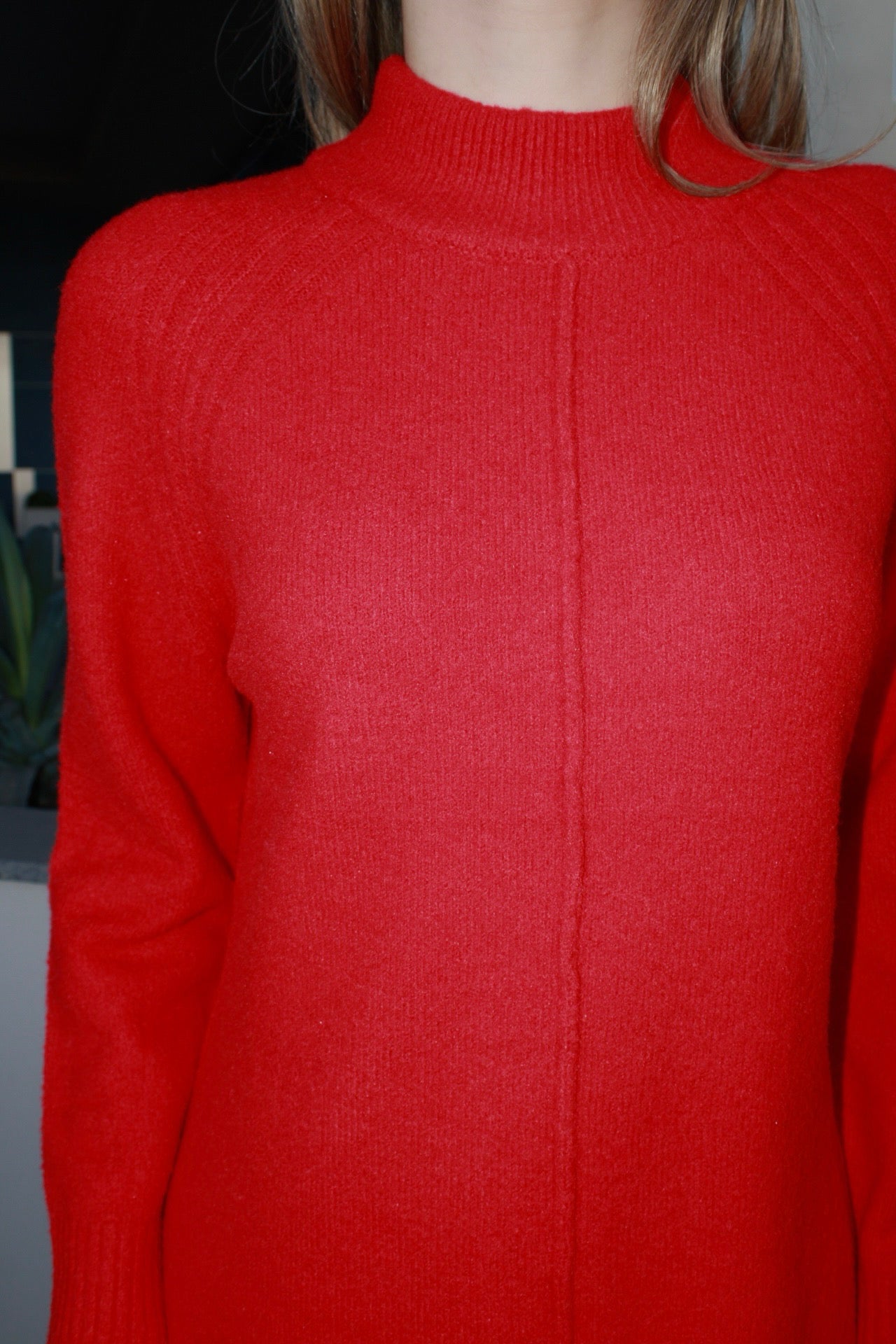 Suéter, vestido, rojo #11703￼